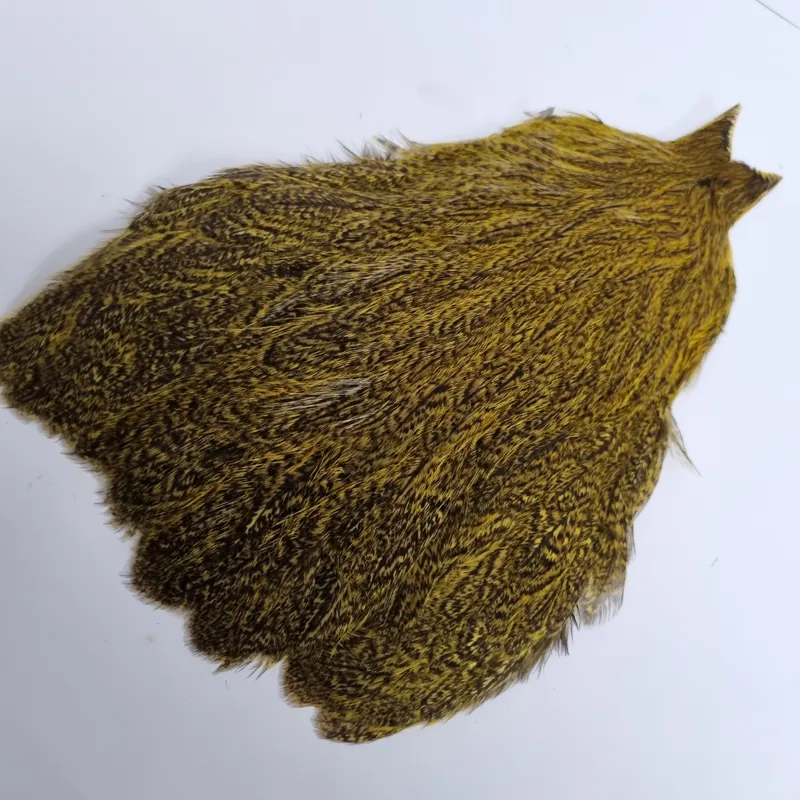 Whiting Coq de Leon Hen Cape in Speckled Yellow-4